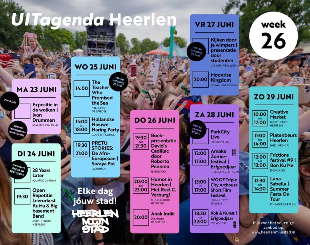 Een volgepakt cultureel programma in Heerlen