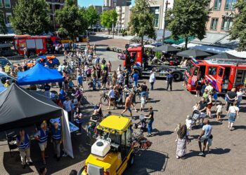 Een dag vol hulpdiensten op de Markt en in het Stadspark