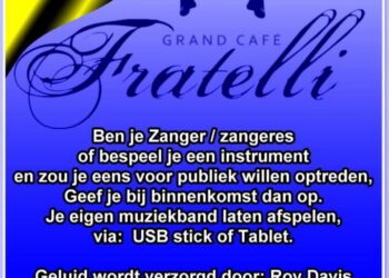 Betreed het Open Podium bij Grand Café Fratelli