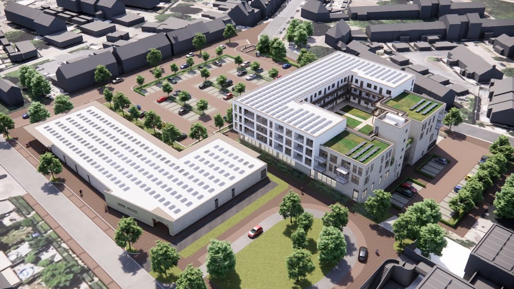 Nieuw Winkelcentrum En Appartementen Voor Heerlerbaan