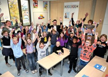Fietslampjes voor schoolkinderen in Kerkrade