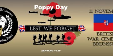 De Jaarlijkse Poppy Day Herdenking op het Engels Kerkhof