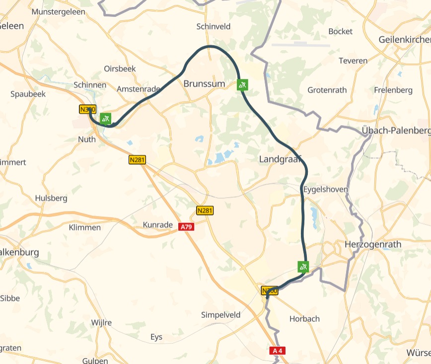 Provincie Limburg voert onderhoud uit aan N300