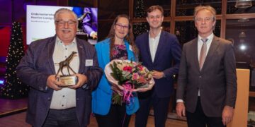 Minli Bedrijven wint Giraf Award op Ondernemersdag Heerlen – Landgraaf 2025 in SnowWorld