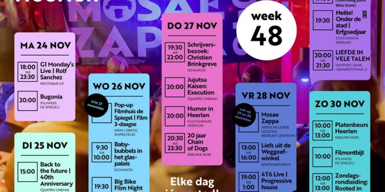 Uit in Heerlen: een week vol cultuur en vermaak