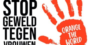 Brunssum kleurt twee weken oranje tegen geweld tegen vrouwen