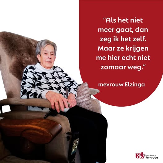 Mevrouw Elzinga Kiest Voor Zelfstandigheid