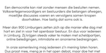 Limburg trekt de grens