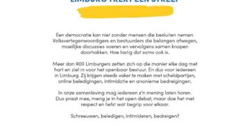 Limburg Trekt Een Streep: Respectvol Debat Gevraagd