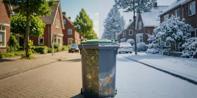 Minder vaak legen van GFT-containers in de winter