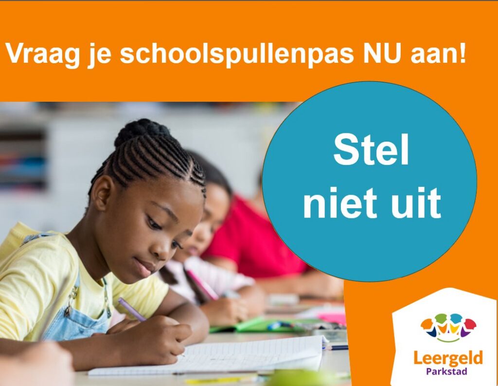 Schoolspullenpas voor het Schooljaar 2026/2027
