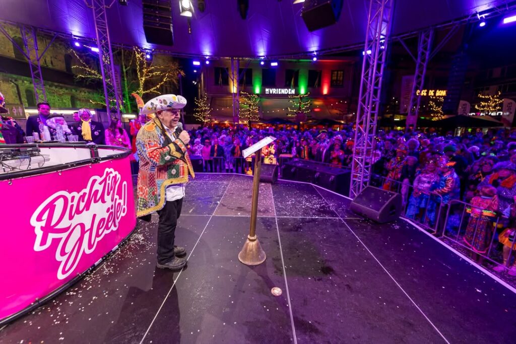Sneeuwval treft carnavalsfeesten in Heerlen-Centrum