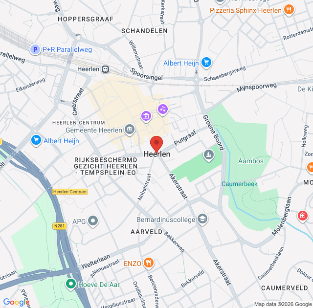 Brand in winkel in Heerlen