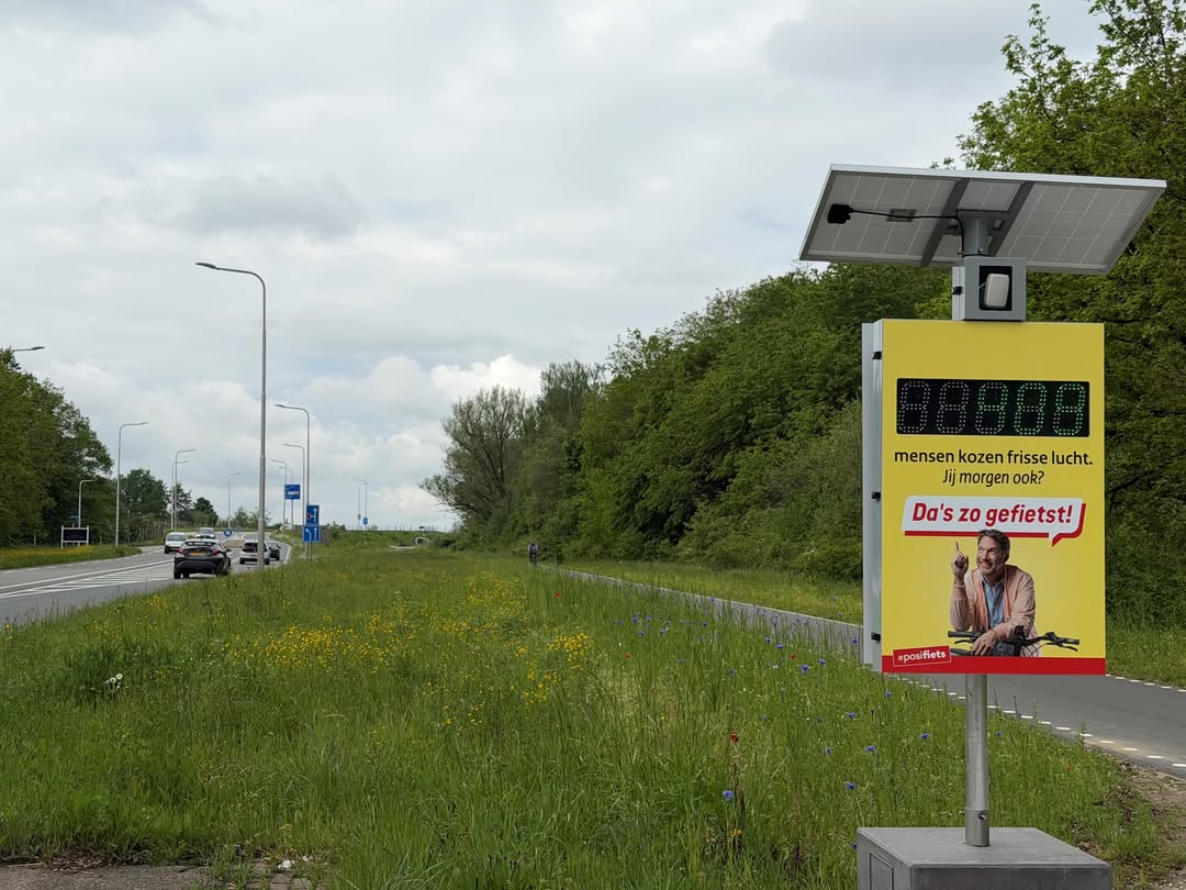 Parkstad Fietstelbord telt elke fietser