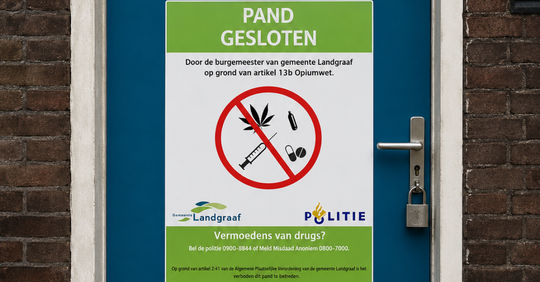 Drugsoverlast in Landgraaf: Burgemeester sluit pand aan Wattstraat