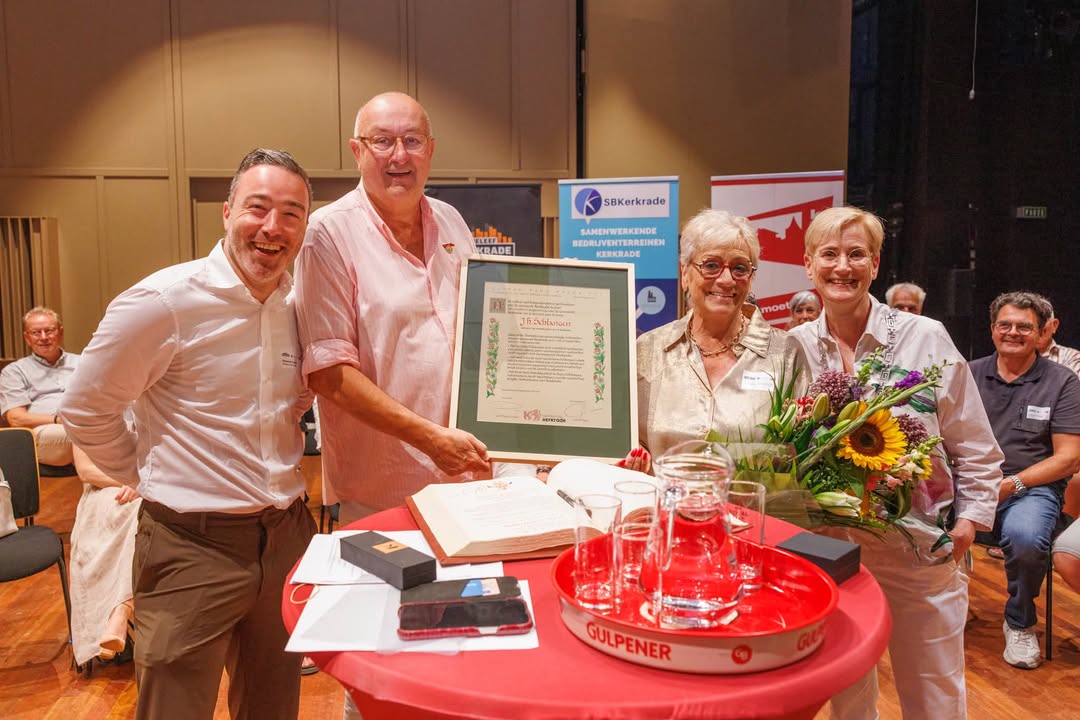 Jo Schlangen ontvangt Gouden Erepenning van Kerkrade